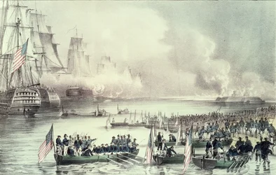 1847年3月、スコット将軍の指揮下、ベラクルスに米軍が上陸